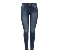 Only Femme ONLBLUSH Life Mid SK ANK RAW REA409 Noos Pantalons, Blue Black Denim, XS/32