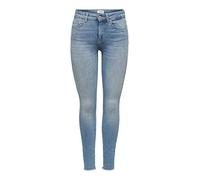 ONLY Femme Onlblush Mid Ak Rw Dnm Rea1467 Noos Jean Skinny, Light Blue Denim, XS EU