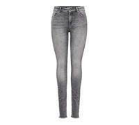 Only Femme Onlblush Mid Ank Raw Jns Rea0918 Noos Jean skinny, Gris (Grey Denim Grey Denim), 34W / 32L EU