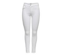 Only Femme Onlblush Mid Ank Raw Rea0730noos Jean skinny, Blanc (White), S EU