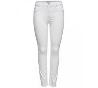 Only Femme Onlblush Mid Ank Raw Rea0730noos Jean skinny, Blanc (White), S EU