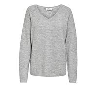 Only Femme Onlcamilla V-Neck L/S Pullover KNT Noos, Gris Clair Chiné, S EU