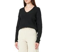 Only Femme Onlcamilla V-neck L/S Pullover Knt Noos Pull over, Noir, M EU