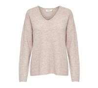 Only – Pull Onlcamilla col V manches longues tricot Noos Pumice Stone Taille S EU