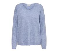 Only Femme Onlcamilla V-Neck L/S Pullover KNT Noos Sweater, Skyway/Détail : Chiné, XS EU