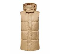 Only Femme Onldemy Padded Waistcoat Otw Noos Steppweste, Beige, L EU