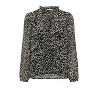 Only Femme Onlditsy L/S WVN Noos Blouse, Noir/Orange : Léonora, L EU