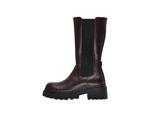 ONLY Femme Onldoja-5 PU Long Boot Bottes, Marron/Pierre, 36 EU