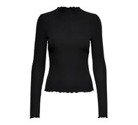 Only Femme Onlemma L/S High Neck Top Jrs T Shirt Manches Longues, Noir (Black Black), XS EU