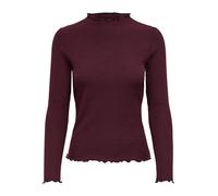 Only Femme Onlemma L/S High Neck Top Noos JRS Haut, Marron (Madder Brown), XL EU