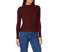 ONLY Femme Onlemma L/S High Neck Top Noos JRS Haut, Marron (Madder Brown), XS EU