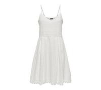 Only Robe Femme Décolleté en dentelle Mini-robe été Bretelles réglables Blanc Taille 36