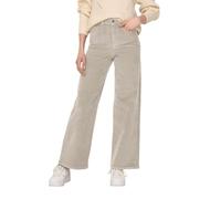ONLY ONLHOPE Global EX HW Wide Cord PNT Pantalon Large, Crème, 40W x 32L Femme
