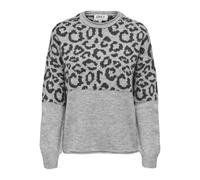 ONLY Femme Onljade Animal Ls O-Neck KNT Noos, Gris Clair Chiné, L EU