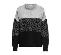 Only Femme Onljade Animal Ls O-Neck Noos KNT Sweater, Gris Clair Chiné, XL EU
