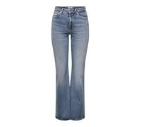 ONLY Femme Onljuicy Hw Flared DNM Dot023 Noos, Medium Blue Denim, 27W / 30L EU