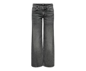 Only Femme Onljuicy LW Wide DNM Dot890 Noos Jean Large, Dark Grey Denim, 31W / 30L EU