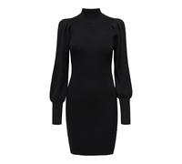 ONLY Robe Katia en maille manches longues bouffantes Noir XS