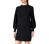ONLY Femme Onllabelle Life L/S Dress KNT Noos Robe, Noir, L EU