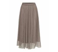Only Jupe maxi pour femme – Taille élastique, plissée, élégante et confortable – Marron M