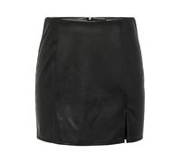 ONLY Femme Onlleni Faux Leather Slit Skirt PNT Noos Jupe, Noir, L EU