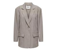 Only Blazer femme Linda oversize beige – 50% polyester recyclé – col cranté – L