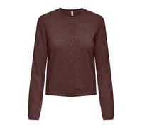 Only Femme Onlloyal Ls O-Neck Button Cardi KNT Noos, Chocolat, XL EU