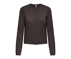 Only Femme Onlloyal Ls O-Neck Button Cardi KNT Noos, Gâteau Au Chocolat, XL EU