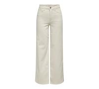 Only Femme Onlmadison Blush Hw Wide DNM Cro Noos Jean Large, Ecru, XS / 30L EU