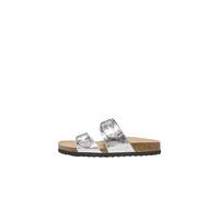 ONLY Femme Onlmaxi-13 PU Strap Buckle Sandal HM, Argent métallique, 39 EU