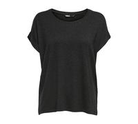 Only Femme Onlmoster S/S O-Neck Top Noos JRS Haut, Gris Foncé Mélangé, L EU