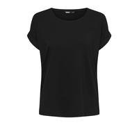 Only Femme Onlmoster S/S O-neck Top Noos Jrs T Shirt, Noir (Black Detail: Solid Black), M EU