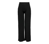 ONLY Pantalon large – Taille élastique, Coupe droite, Élégante et confortable pour femmes – Noir, S
