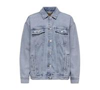 ONLY Femme Onlocean L/S Oversize JKT DNM Noos Blouson en Jean, Light Blue Denim, L EU