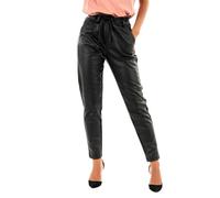 Only Femme Onlpoptrash Easy Coated Pnt Noos Pantalon, Noir, S EU