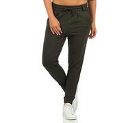 Pantalon Cordon d'attache vert en viscose Rose Vert Taille : XL / Longueur : 30