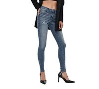 Only Femme Onlpower Life Mid Push Sk Dt Rea264 Noos Jeans, Medium Blue Denim, L / 32L EU