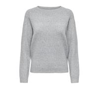 ONLY Femme Onlrica Life L/S Pullover KNT Noos, Light Grey Melange, S EU