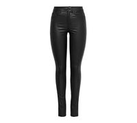 Only Femme Onlroyal Hw Sk Rock Coated Pim Noos Jeans, Noir, 32W / 32L EU
