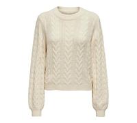 ONLY Femme Onlrubina Ls Câble O-Neck Nca KNT Sweater, Gris Whitecap, M EU