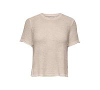 ONLY Femme Onlsunny S/S Pull Nca KNT Sweater, Pumice Stone, XS EU