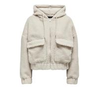 ONLY Femme Onltanja Teddy Hood Jacket CS OTW Veste, Pumice Stone, M EU