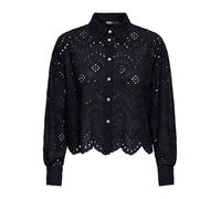 Only Femme Onlvalais L/S Shirt WVN Noos Chemisier À Manches Longues, Noir, L EU
