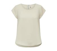 Only Femme Onlvic S/S Solid Top Noos Ptm T-Shirt, Beige Clair, 40 EU
