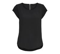 Only Femme Onlvic S/S Solid Top Noos Wvn T Shirt, Schwarz (Black Black), 36 EU