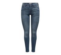 Only Femme Onlwauw Life Mid SK DNM Bj777 Noos Jeans, Blue Black Denim/Detail:bj777, L / 34L EU
