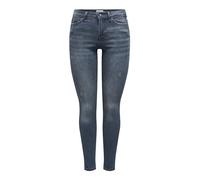 Only Femme Onlwauw Life Mid SK DNM Bj777 Noos Jeans, Blue Black Denim/Detail:bj777, S / 30L EU