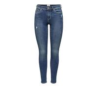 Only Femme Onlwauw Life Mid Skinny Bj114-3 Noos Pantalon, Medium Blue Denim, S / 34L EU
