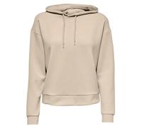 ONLY Onplounge Hood LS SWT Noos Sweatshirt à Capuche, Pumice Stone, M Femme
