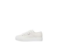 ONLY Femme Platform Sneaker Onlnoomi Baskets à Plateforme PU Noos, Blanc, 38 EU